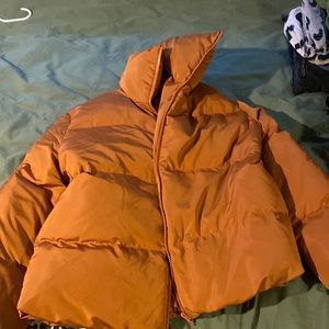 Burnt Orange coat with collar